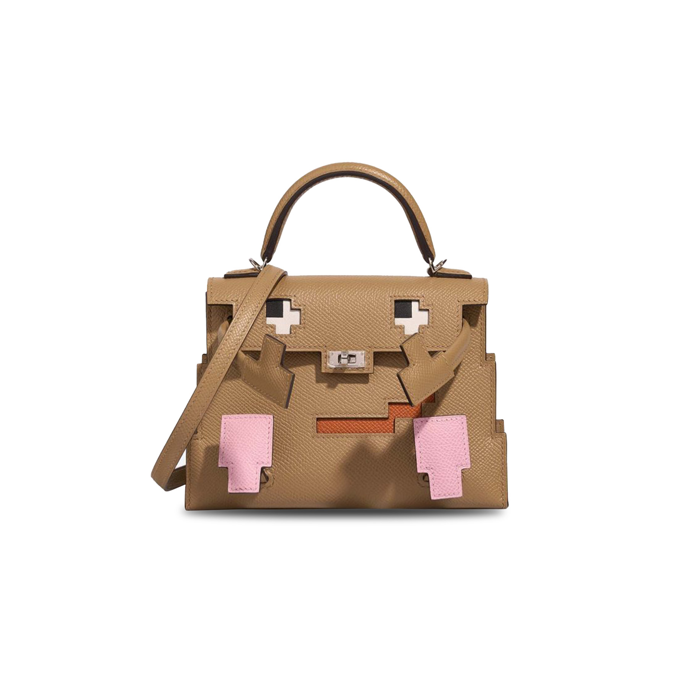 HERMÈS MASTER KELLY DOLE PICTO PALLADIUM HARDWARE (18*15*6cm)